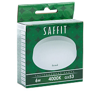 Лампа светодиодная SAFFIT SBGX5306 GX53 6W 230V 4000K 55195 Лампа светодиодная SAFFIT SBGX5306 GX53 6W 230V 4000K 55195