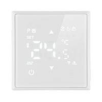 Терморегулятор Wi-Fi (механизм), STEKKER, 250В, 3500Вт, серия Эмили, RSW00-5119-01, белый фарфор, soft touch 50376