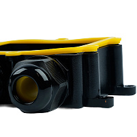 Распределительная коробка STEKKER LD552, количество вводов: 4, поликарбонат, нейлон, цвет черный, размер 114,4*106,7*35,3мм. 50554