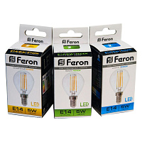 Лампа светодиодная Feron LB-61 Шарик E14 5W 230V 4000K 25579 Лампа светодиодная Feron LB-61 Шарик E14 5W 230V 4000K 25579