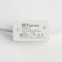 Светодиодный светильник Feron AL777 встраиваемый 7W 4000K серебристый Светодиодный светильник Feron AL777 встраиваемый 7W 4000K серебристый