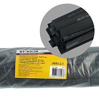 Термоусадочная трубка STEKKER HST-1575-100BK, длина 100 см., коэф. усадки 2:1, черный  39734