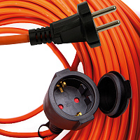 STD08-21-20 Удлинитель-шнур 1-местный ПВС б/з 2*1,5мм2, IP54, 20м, 16А, серия Standart 50340