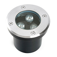 Светодиодный светильник тротуарный (грунтовый) Feron SP2801, 3W, AC/DC12-24V, низковольтный, 3000К, черный, D100*H80mm, вн.диаметр:70m 48452 Светодиодный светильник тротуарный (грунтовый) Feron SP2801, 3W, AC/DC12-24V, низковольтный, 3000К, черный, D100*H80mm, вн.диаметр:70m 48452