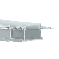 Профиль алюминиевый встраиваемый скрытый, серебро, CAB248