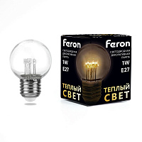 Лампа светодиодная Feron LB-378 E27 1W 230V 2700K 41918 Лампа светодиодная Feron LB-378 E27 1W 230V 2700K 41918