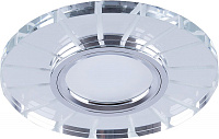 Светильник встраиваемый с LED подсветкой Feron CD982 потолочный MR16 G5.3 прозрачный, хром Светильник встраиваемый с LED подсветкой Feron CD982 потолочный MR16 G5.3 прозрачный, хром