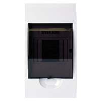 Бокс встраиваемый STEKKER EBX50-5/04-50 4 модуля, пластик, серия ArcaLight 50518