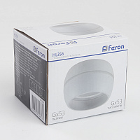 Светильник потолочный Feron HL356 12W, 230V, GX53, белый 41509 Светильник потолочный Feron HL356 12W, 230V, GX53, белый 41509