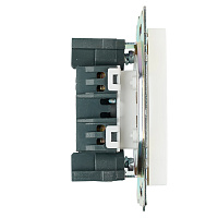 Розетка 1-местная б/з (механизм), STEKKER GLS10-7109-01, 250V, 10А с защитной шторкой, серия Катрин, белый 39303 Розетка 1-местная б/з (механизм), STEKKER GLS10-7109-01, 250V, 10А с защитной шторкой, серия Катрин, белый 39303