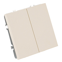 Выключатель 2-кл.самовозвр. (механизм), STEKKER, 250В, 10А, серия Эмили, RSW10-5113-08, кашемир, soft touch 50365