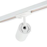 Светильник Feron AL198 трековый однофазный на шинопровод под лампу GU10, белый с антибликовой сеточкой  Артикул 48939