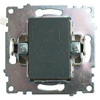Переключатель перекрестный 1-клавишный (механизм), STEKKER GLS10-7110-04, 250V, 10А, серия Катрин, шоколад 49180 Переключатель перекрестный 1-клавишный (механизм), STEKKER GLS10-7110-04, 250V, 10А, серия Катрин, шоколад 49180