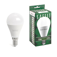 Лампа светодиодная SAFFIT SBG4515 Шарик E14 15W 230V 2700K 55209 Лампа светодиодная SAFFIT SBG4515 Шарик E14 15W 230V 2700K 55209