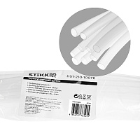 Набор термоусадочных трубок STEKKER HST-210-100TR, длина 100 см., коэф. усадки 2:1, (50шт в упаковке) 49009