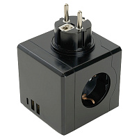 Разветвитель сетевой 3-местный с/з STEKKER ADP16-33-22, 250V, 16A, ABS пластик, черный 49658 Разветвитель сетевой 3-местный с/з STEKKER ADP16-33-22, 250V, 16A, ABS пластик, черный 49658