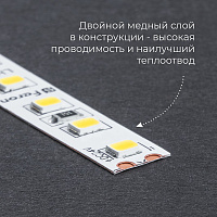 Светодиодная LED лента Feron LS501, 120SMD(2835)/м 11Вт/м 24V 30000*8*1.22мм 4000К 30м IP20