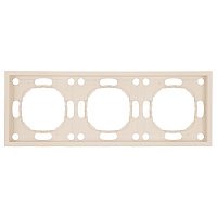 Рамка STEKKER, PFR00-5003-08 3-местная, серия Эмили, кашемир, soft touch 49912