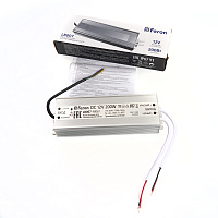 Трансформатор электронный для светодиодной ленты 150W 12V IP67 (драйвер), LB007 FERON Артикул 48060 Трансформатор электронный для светодиодной ленты 150W 12V IP67 (драйвер), LB007 FERON Артикул 48060