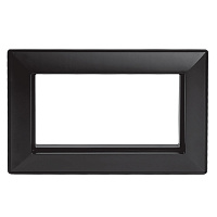 Рамка  2-местная (без перемычки),  пластик, STEKKER, PFR00-7012-05 , серия Катрин, черный 50046