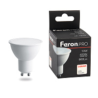 Лампа светодиодная Feron.PRO LB-1610 GU10 10W 175-265V 4000K 38162 Лампа светодиодная Feron.PRO LB-1610 GU10 10W 175-265V 4000K 38162