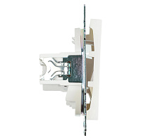 Розетка HDMI 2.1, Type A  (механизм), STEKKER GLS00-7118-01, серия Катрин, белый 50058 Розетка HDMI 2.1, Type A  (механизм), STEKKER GLS00-7118-01, серия Катрин, белый 50058