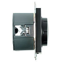 Выключатель диммирующий (механизм), STEKKER GLS10-7106-05, 250V, 500W, серия Катрин, черный 39615 Выключатель диммирующий (механизм), STEKKER GLS10-7106-05, 250V, 500W, серия Катрин, черный 39615