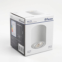 Светильник потолочный Feron ML179 MR16 GU10 35W 230V, белый 41469 Светильник потолочный Feron ML179 MR16 GU10 35W 230V, белый 41469