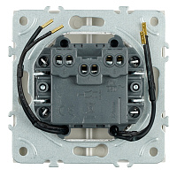 Выключатель 2-клавишный c индикатором (механизм), STEKKER, 250В, 10А, серия Эмили, RSW10-5102-08, кашемир, soft touch 49890