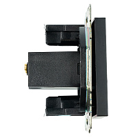 Розетка USB 2-местная (механизм), STEKKER GLS10-7115-05, 250B, 2,1А, серия Катрин, черный 39616 Розетка USB 2-местная (механизм), STEKKER GLS10-7115-05, 250B, 2,1А, серия Катрин, черный 39616