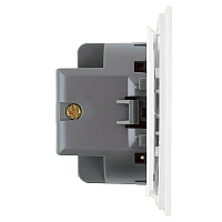 Выключатель 1-клавишный c индикатором (механизм), STEKKER, 250В, 10А, серия Мия, RSW10-3101-01, белая магнолия 50431