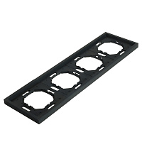 Рамка STEKKER, PFR00-5004-05 4-местная, серия Эмили, черный уголь, soft touch 49861 Рамка STEKKER, PFR00-5004-05 4-местная, серия Эмили, черный уголь, soft touch 49861