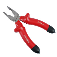 Плоскогубцы комбинированные диэлектрические STEKKER,  180мм, PLE1-180-S 