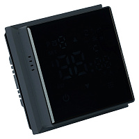 Терморегулятор Wi-Fi (механизм), STEKKER, 250В, 3500Вт, серия Эмили, RSW00-5119-05, черный уголь, soft touch 50377