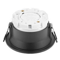 Светильник потолочный встраиваемый, 15W 230V GX53, черный, круг, без лампы, DL512  53306