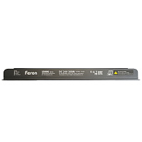 Трансформатор  для светодиодной ленты с диммированием 300W 24V IP20 , клипсы, LB006