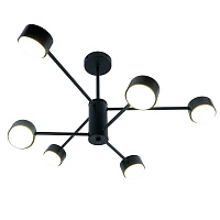 Светильник потолочный GX53 15Wx6, 230V, черный, AL270 GELA  Feron 53102