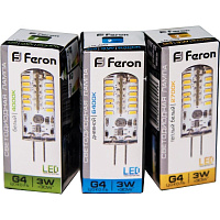 Лампа светодиодная Feron LB-422 G4 3W 12V  6400K 25533 Лампа светодиодная Feron LB-422 G4 3W 12V  6400K 25533