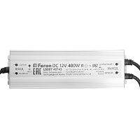 Трансформатор электронный для светодиодной ленты 400W 12V 245*77*41мм  IP67 (драйвер), LB007 FERON Артикул 48743 Трансформатор электронный для светодиодной ленты 400W 12V 245*77*41мм  IP67 (драйвер), LB007 FERON Артикул 48743