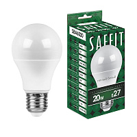 Лампа светодиодная SAFFIT SBA6020 Шар E27 20W 230V 2700K 55013 Лампа светодиодная SAFFIT SBA6020 Шар E27 20W 230V 2700K 55013