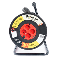 Удлинитель на катушке Stekker STD01-40-30 (ТЕН303-196)  Standart 4-х местный с/з ПВС 3*1, оранжевый, 16А, IP40, 30м 49390 Удлинитель на катушке Stekker STD01-40-30 (ТЕН303-196)  Standart 4-х местный с/з ПВС 3*1, оранжевый, 16А, IP40, 30м 49390