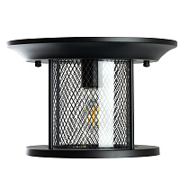 Светильник садово-парковый Feron PL723 на потолок  60W E27 230V, черный 48387 Светильник садово-парковый Feron PL723 на потолок  60W E27 230V, черный 48387