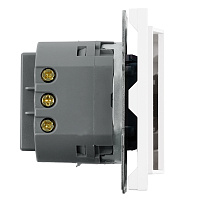 Выключатель карточный (механизм), STEKKER, 250В, 40А, серия Эмили, RSW40-5114-01, белый фарфор, soft touch 50698