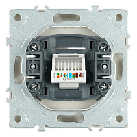 Розетка компьютерная 1-местная RJ-45 (механизм), серия Эмили, RST00-5117-08, кашемир, soft touch 49899 Розетка компьютерная 1-местная RJ-45 (механизм), серия Эмили, RST00-5117-08, кашемир, soft touch 49899