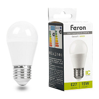 Лампа светодиодная Feron LB-990 Шарик E27 15W 175-265V 4000K 52077