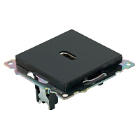 Розетка HDMI 2.1, Type A  (механизм), STEKKER GLS00-7118-05, серия Катрин, черный 50062 Розетка HDMI 2.1, Type A  (механизм), STEKKER GLS00-7118-05, серия Катрин, черный 50062