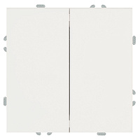 Переключатель перекрестный 2-клавишный (механизм), STEKKER, 250В, 10А, серия Эмили, RSW10-5111-01, белый фарфор, soft touch 50162