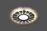 Светильник встраиваемый с LED подсветкой Feron CD982 потолочный MR16 G5.3 прозрачный, хром Светильник встраиваемый с LED подсветкой Feron CD982 потолочный MR16 G5.3 прозрачный, хром